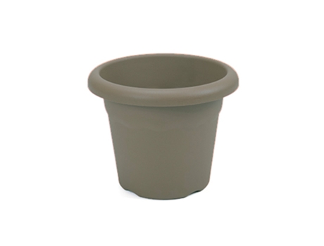PLASTIKEN TERRA - Maceta Redonda Medida 20 cm 3L Taupe
