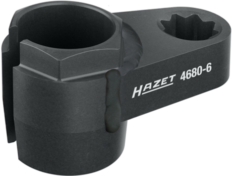 Hazet 4680-6 Llaves para Las Sondas de Gases de Escape: Cuadrado Doble Hueco 1/2 Pulgada 12 5 Mm Perfil de Hexágono Exterior 24 Mm VIGOR