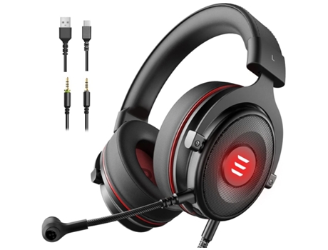 Auriculares Gaming ENKES E900 Pro Gaming 7.1 3D Surround Sound Usb Gaming con micrófono con cancelación de ruido Luz LED para Ps4/Ps5/Xbox One/PC/S...