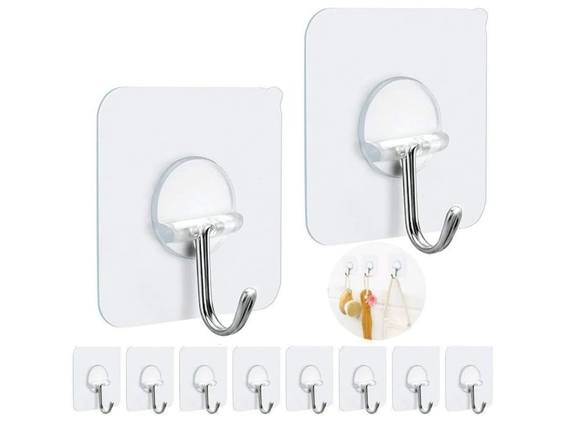 2026-ganchos De Pegamento Resistente Sin Clavos 15 Lbs Giratorios 180° Para Baño Cocina Oficina