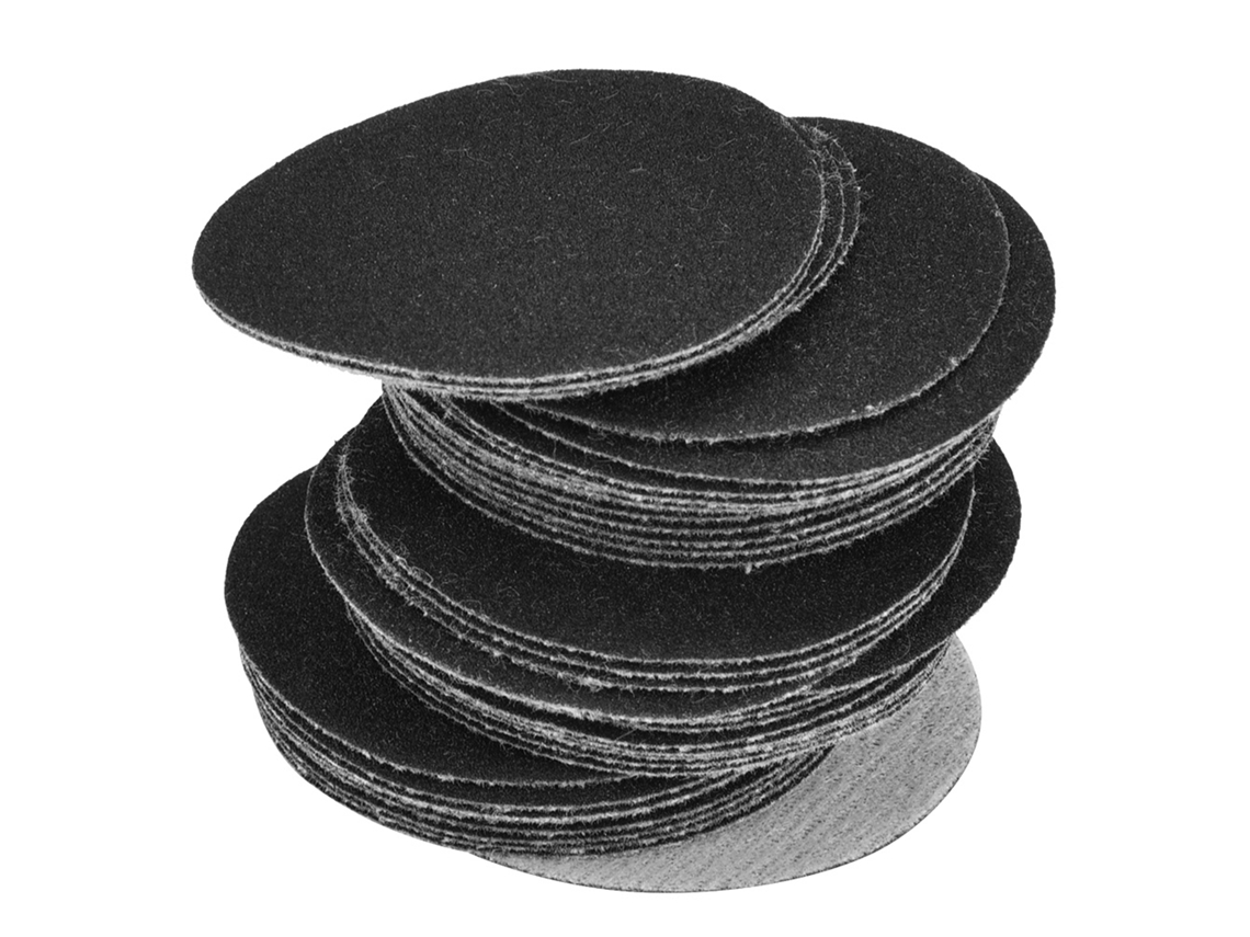 50 Lijas Abrasivas Con Velcro De 50 Mm Para Lijadora, Grano N.° 180, Para Pulido En Seco/húmedo.