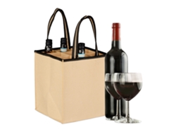 Relaxdays Bolsa 9 Botellas, Portabotellas Fieltro, Transporte De La Compra, Cerveza, Agua, 45x24x24 Cm, Beige