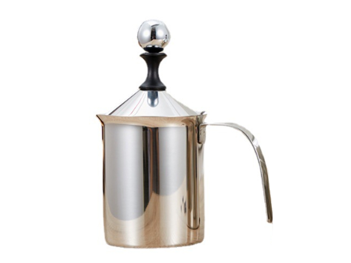 Espumador De Leche Manual De Acero Inoxidable Con Mango Ergonómico Para Café Capuchino - Uso Doméstico