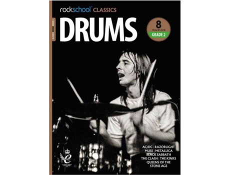 Libro ROCKSCHOOL Classics Drum - Grade 2 2018+ (Para Batería - Idioma: Inglés)