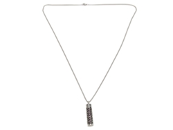 Elegante Collar Difusor De Aceites Esenciales De Acero Inoxidable Con Longitud Ajustable.