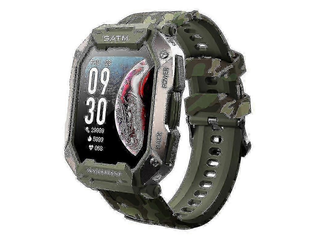 Reloj inteligente militar para exteriores, resistente al agua hasta 5 ATM, reloj táctico para hombre Ly Ebike