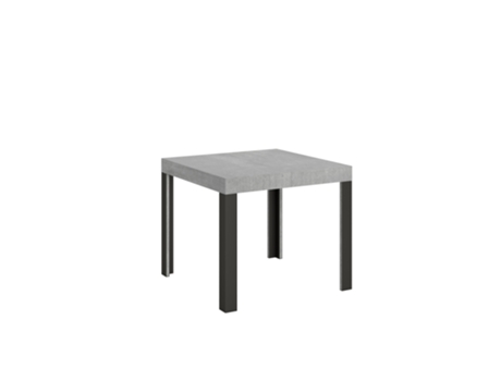 Mesa de Comedor ITAMOBY Linea (90x90/246 - Paneles de Melamina - Cemento)
