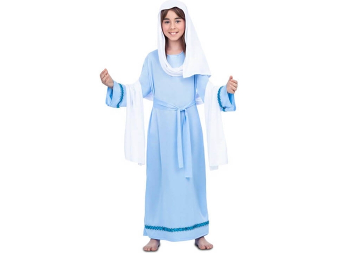 Disfraz de Niña DISFRAZZES Virgen María (Talla: 7 a 9 años)