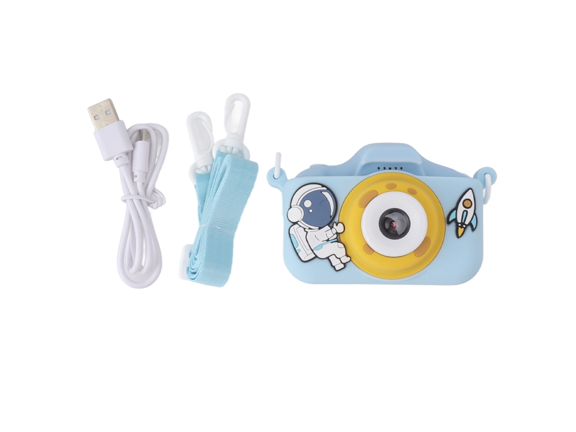 Cámara Digital Infantil Con Doble Lente, Grabadora Hd De 20 Mp, Juegos, Regalo De Cumpleaños, Azul, 5 V
