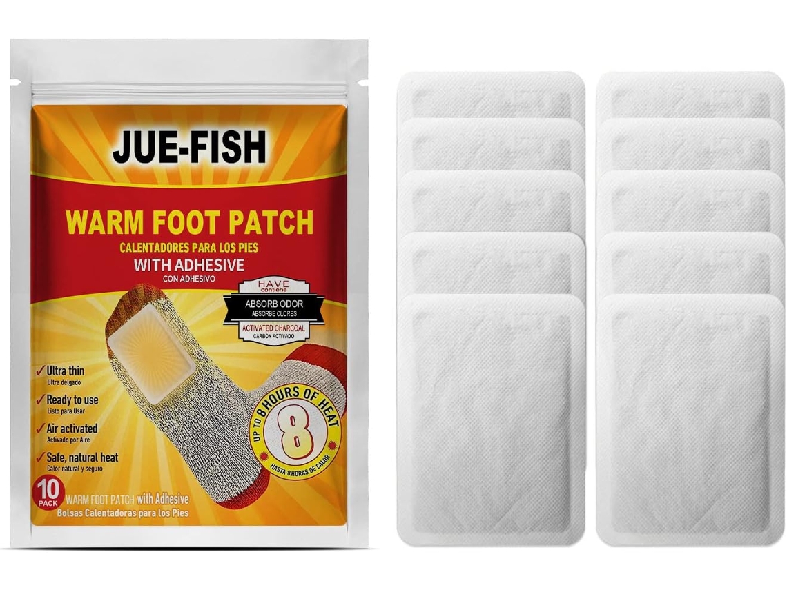 Paquete De 10 Parches Adhesivos Para Calentar Los Pies - Para Mantener Los Pies Calientes Durante Un Uso Prolongado - Apto Para Niños