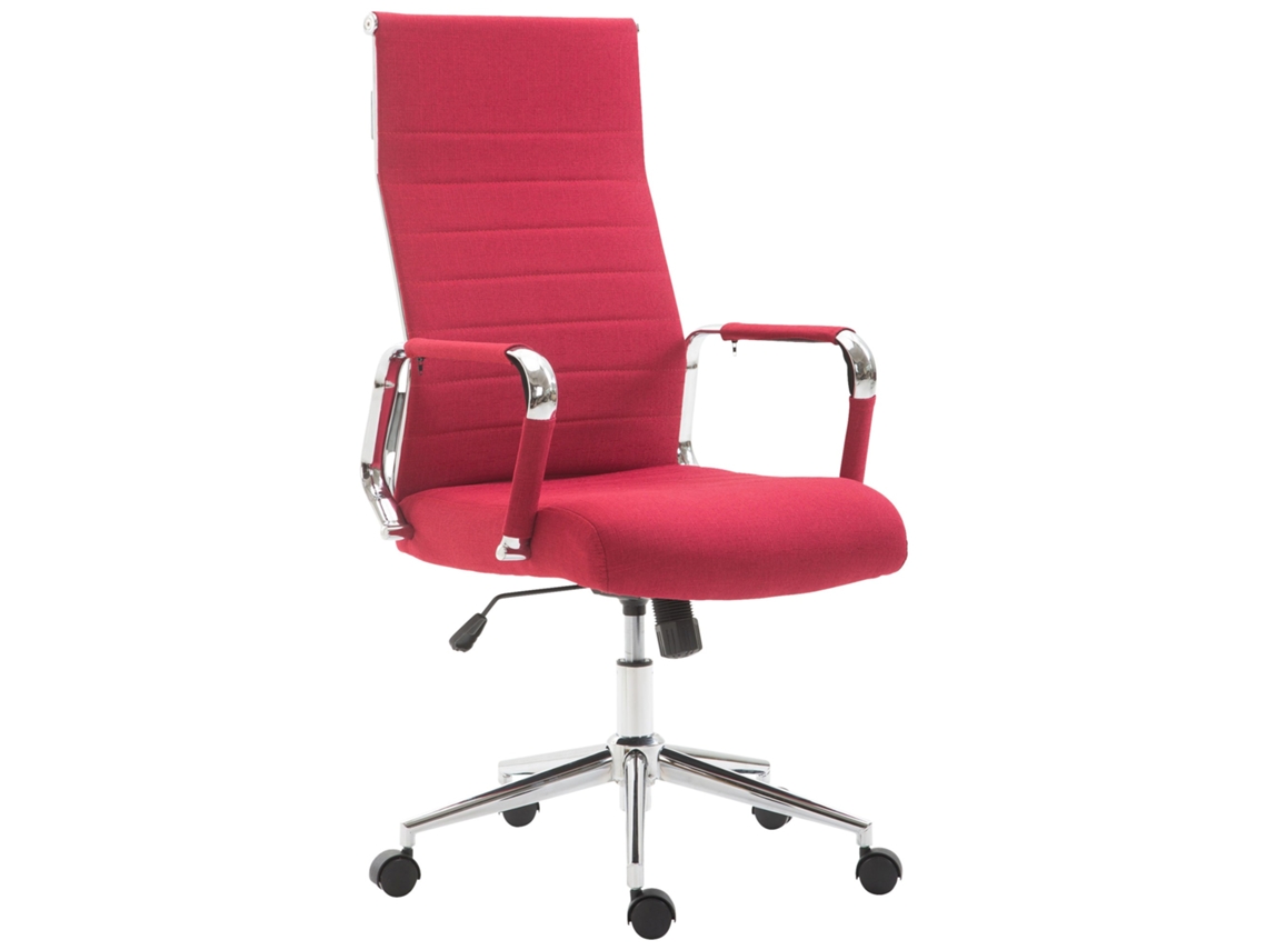 Silla De Oficina Kolumbus En Tela vermelho CLP