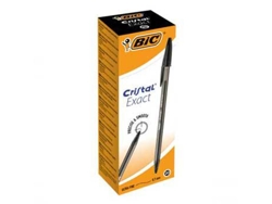 Esferografica BIC Cristal Exact Preto Caixa 20 Unidades