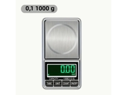 Balanza digital portátil Mdug Mini para joyería: balanza de alta precisión para pesar oro con batería recargable por USB (0,1/1000 g)