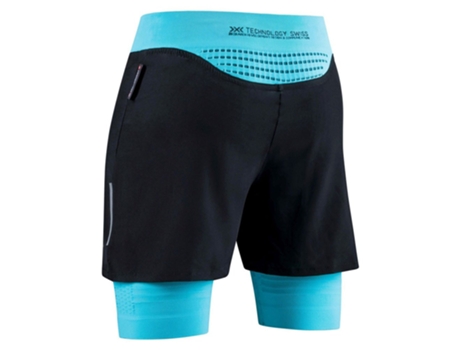 Calção X-BIONIC Shorts Effector 4d Running Streamlite Azul L Mulher