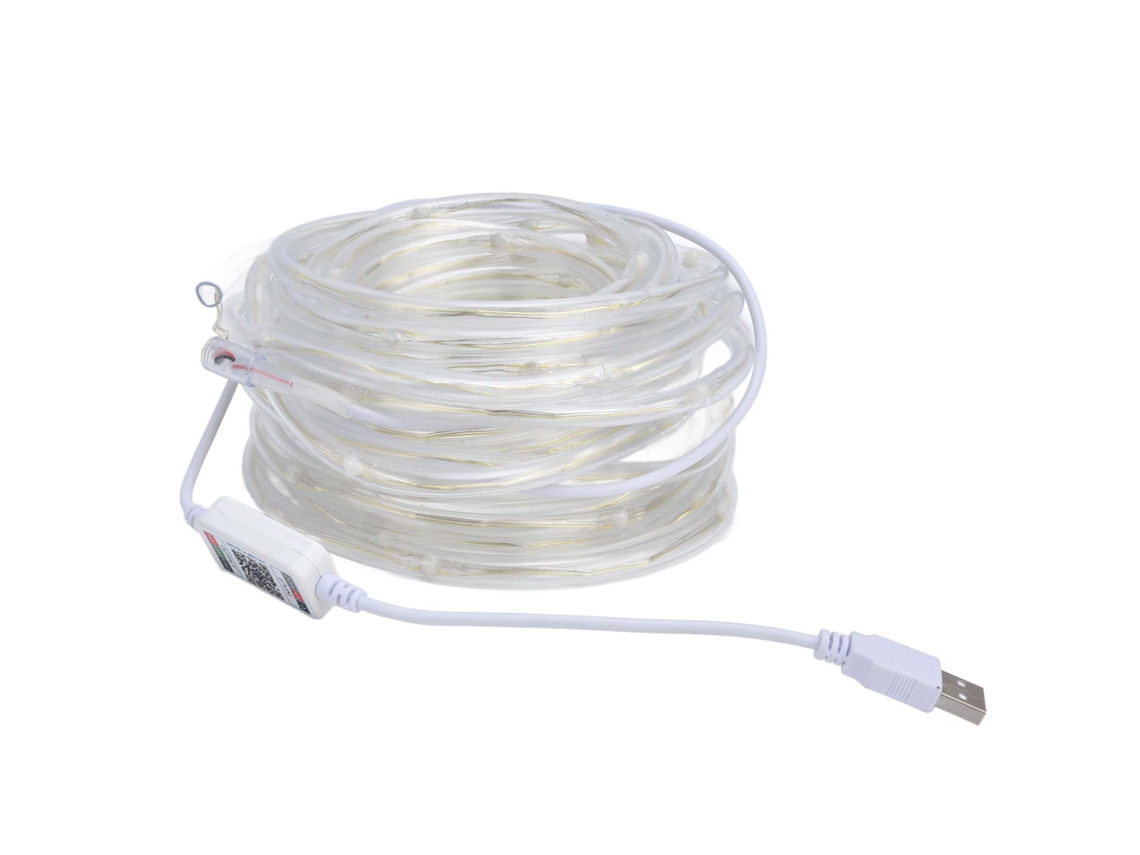 Rebe-luces De Cadena Led Rgbw 100led Con Sincronización Musical, Control App Bluetooth, Usb, Impermeable Ip45 Para Festivales Y Decoración Hogar