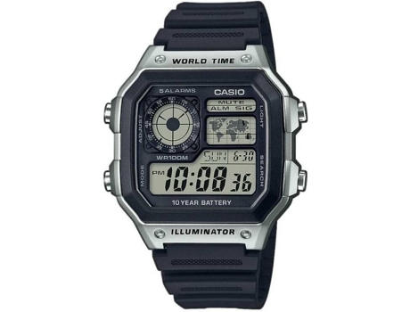 Reloj Digital CASIO Retro Hombre (Acero y Resina - Negro)