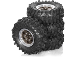 Juego De 4 Llantas Metálicas Beadlock De 51 Mm (1 Pulgada) Para Coches Rc Crawler 1/18 Y 1/24.