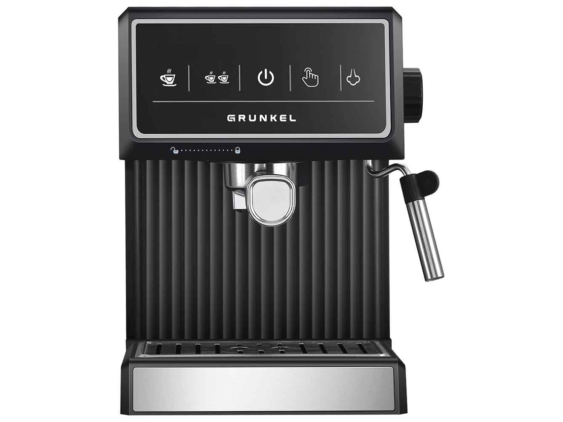 Cafetera espresso Cafpresso 20pulse 20 bares 850w Pantalla táctil negra Grunkel