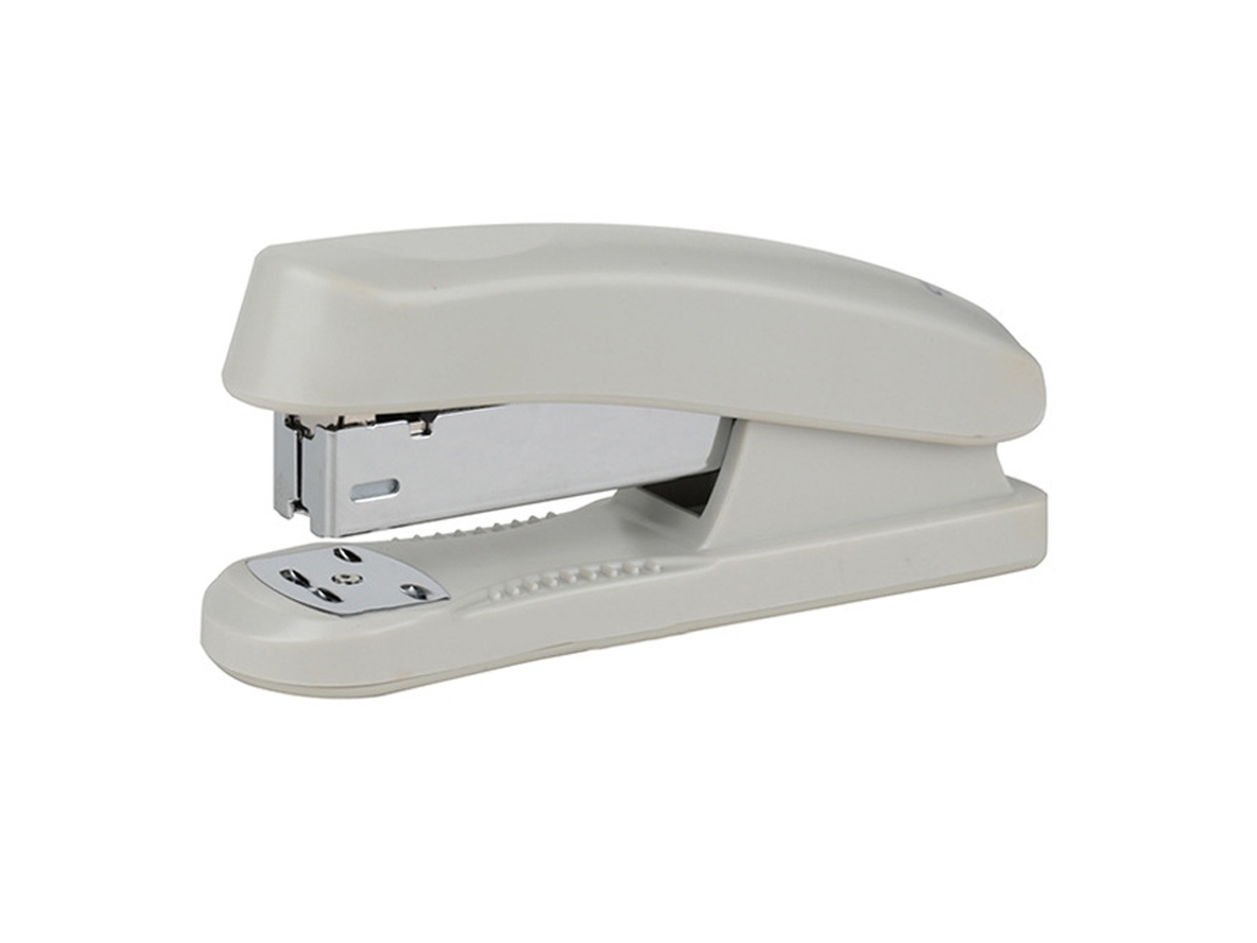 Grapadora De Oficina Ergonómica Y Sin Esfuerzo, Grapadora De Mesa Metálica Fiable Para Grampas 24/6, Blanca, Ideal Para Escuelas