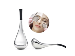 Masajeador facial criogénico de acero inoxidable, bolas de hielo, rodillo de enfriamiento, herramienta fría para cuello y ojos, antigolpes y antienvejecimiento.