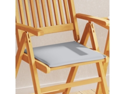 Juego de 2 cojines para asiento de jardín de 45x45x2 cm, gris claro HARLANV1