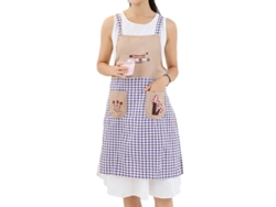 Delantal De Cocina De Algodón Con Bolsillo Para Cocinar, Hornear, Barbacoa O Pintura