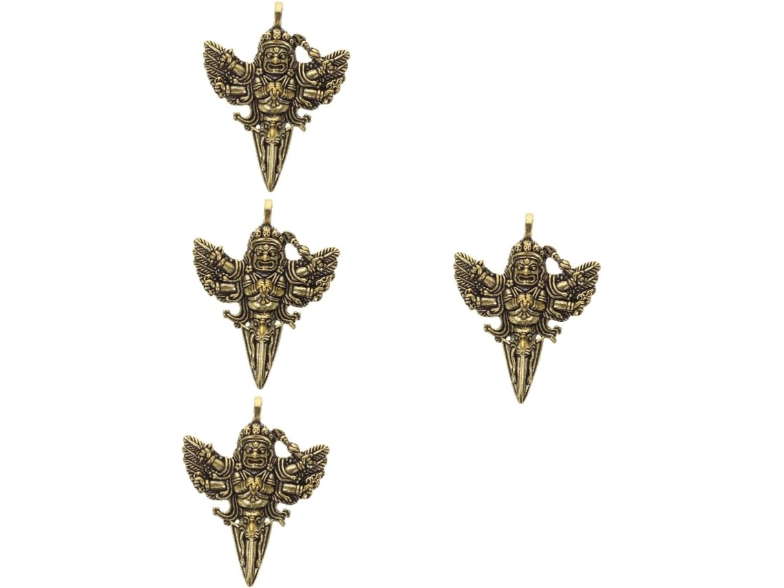 4 Piezas De Colgante Con Argolla Para Mazo De Demonio, Mini Colgante Vajra, Colgante Para Collar, Dijes