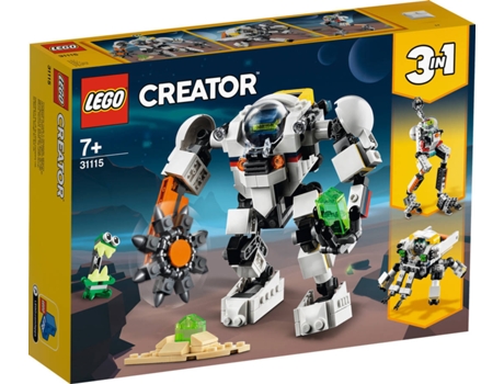 LEGO Creator 3 en 1: Máquina Minera Espacial - 31115 (Edad Mínima: ‍7 - 327 piezas)