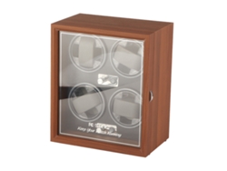 Caja de cuerda automática silenciosa para relojes mecánicos con esfera negra