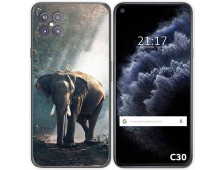 Carcasa Cubot C30 TUMUNDOSMARTPHONE Elefante Multicolor