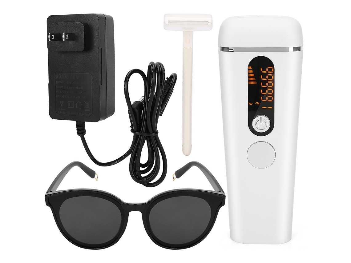 Aparelho de depilação a laser IPL Flash 990.000 para uso doméstico no rosto e corpo (modelo 2026).