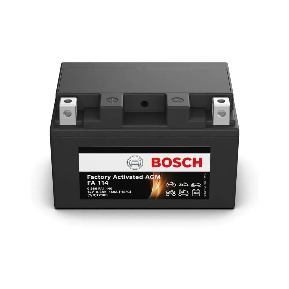 Batería de Moto BOSCH FA114 (YTZ10S-BS) 12V 8,6Ah 150A
