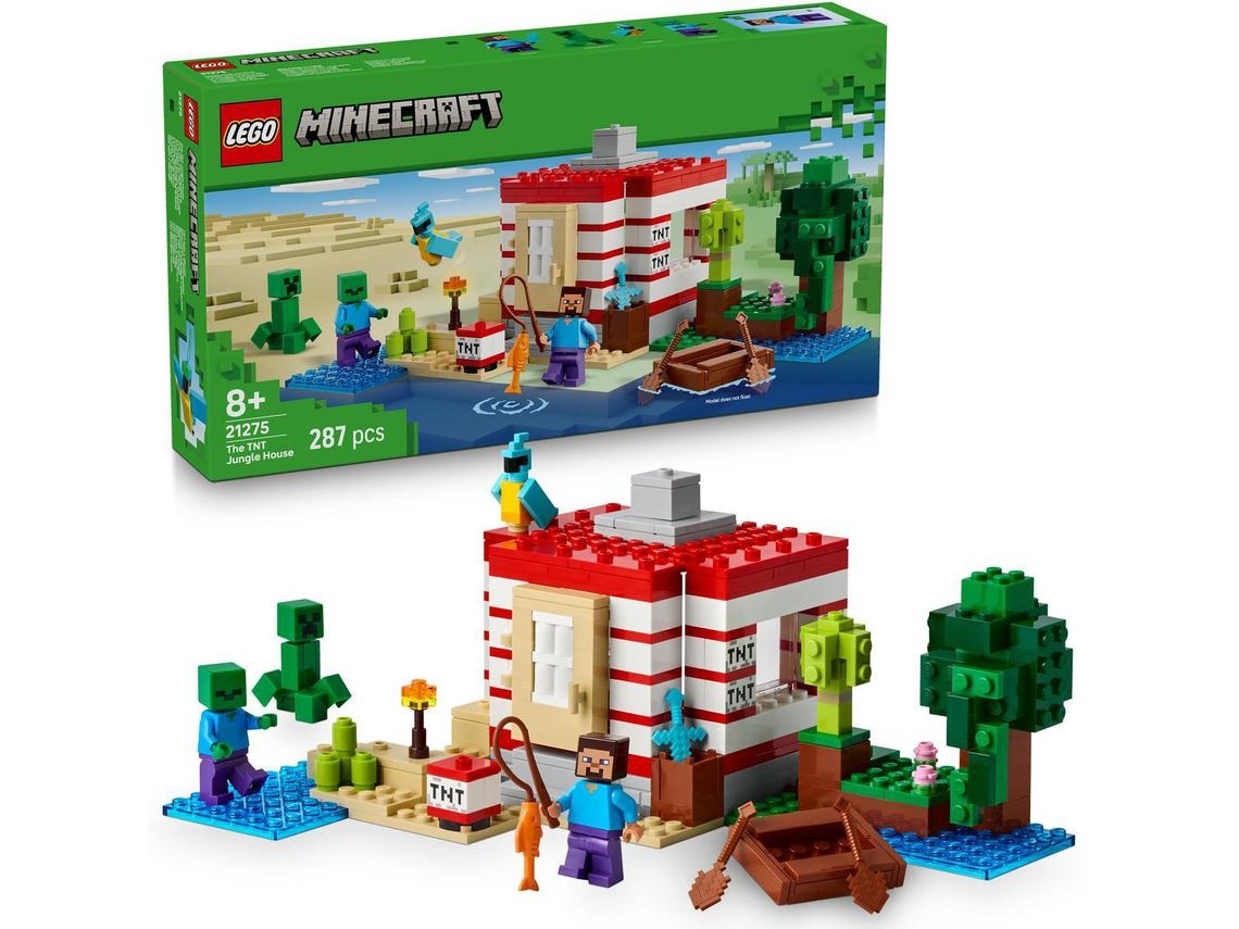 La casa de TNT de la jungla de Lego