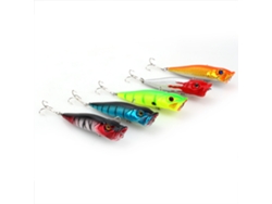 5 señuelos de pesca tipo popper para la lubina
