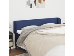Cabecero De Tela Azul 183x23x78/88 Cm