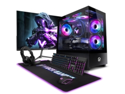 PC para juegos Vibox IV-542 completa • Monitor de 23'' • Procesador AMD Ryzen 7 57x de 4.6 GHz • Tarjeta gráfica Nvidia RTX 35 de 6 GB • 16 GB de RAM • SSD de 5 GB • Windows 11 • Wifi