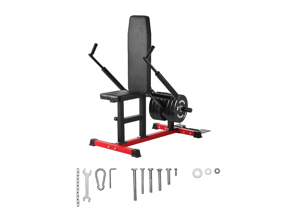Set de máquinas de musculación para pecho, brazos y hombros con asas giratorias y clips de seguridad Tekmaquinas
