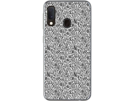 Carcasa Samsung Galaxy A20e 5.8" TUMUNDOSMARTPHONE Letras Multicolor