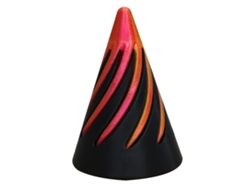 Ats-cónica Impresionada 3d Impossible Cone Escultura Pirámide Passthrough Para Oficina Hogar Negro Rojo