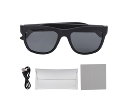 Gafas De Sol Inteligentes Con Audio Bluetooth 5.0, Micrófono, Control Táctil Y Por Voz, Carga Usb - Negro
