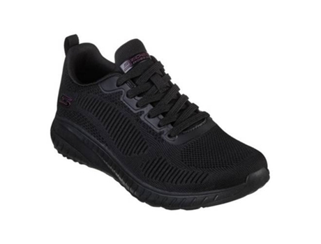 Zapatillas Deportivas SKECHERS Bobs Squad Chaos Face Off (Negro - Tejido- 39,5)