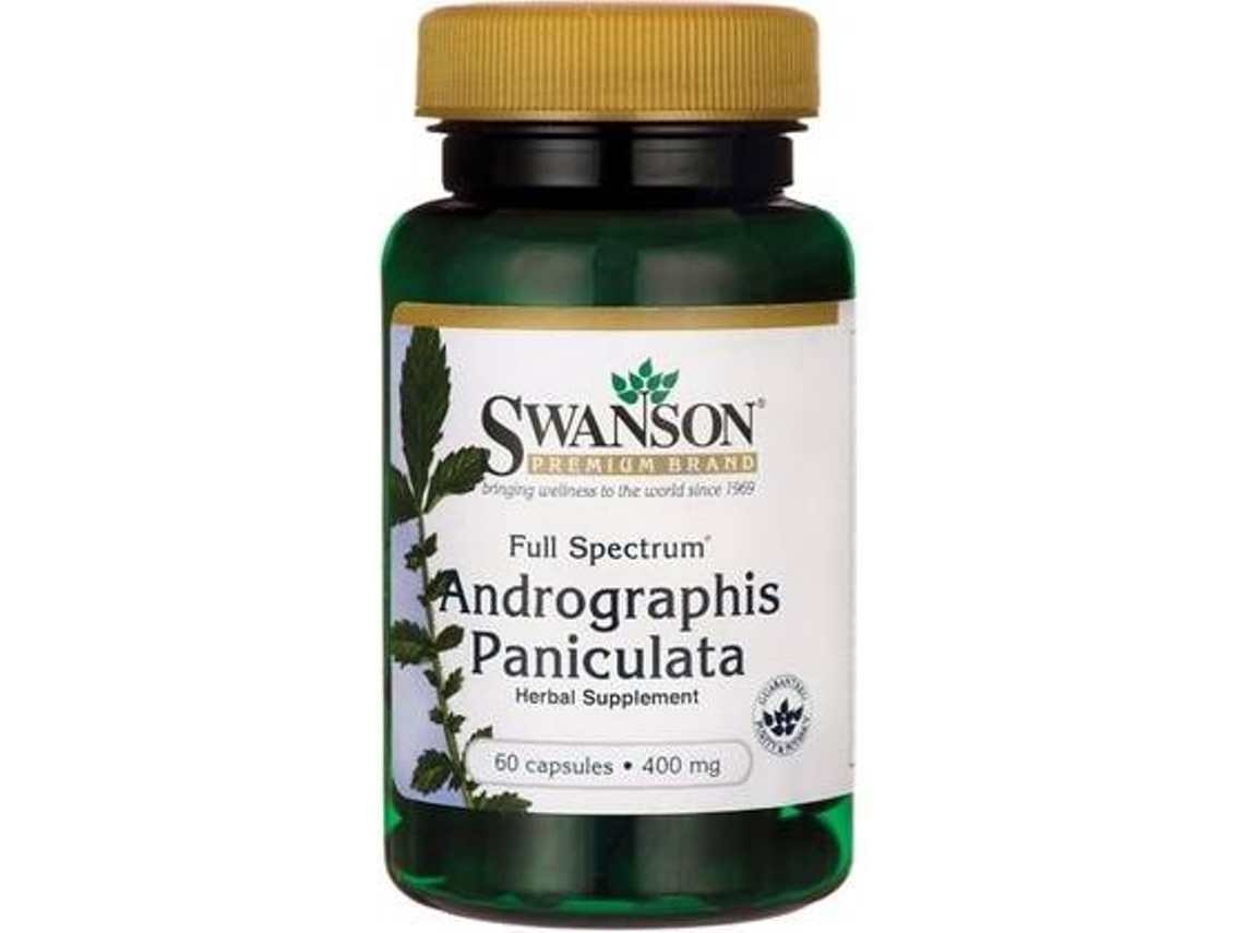 Complemento Alimentar SWANSON Andrographis Paniculata De Espectro Total Premium (60 cápsulas de 400mg)