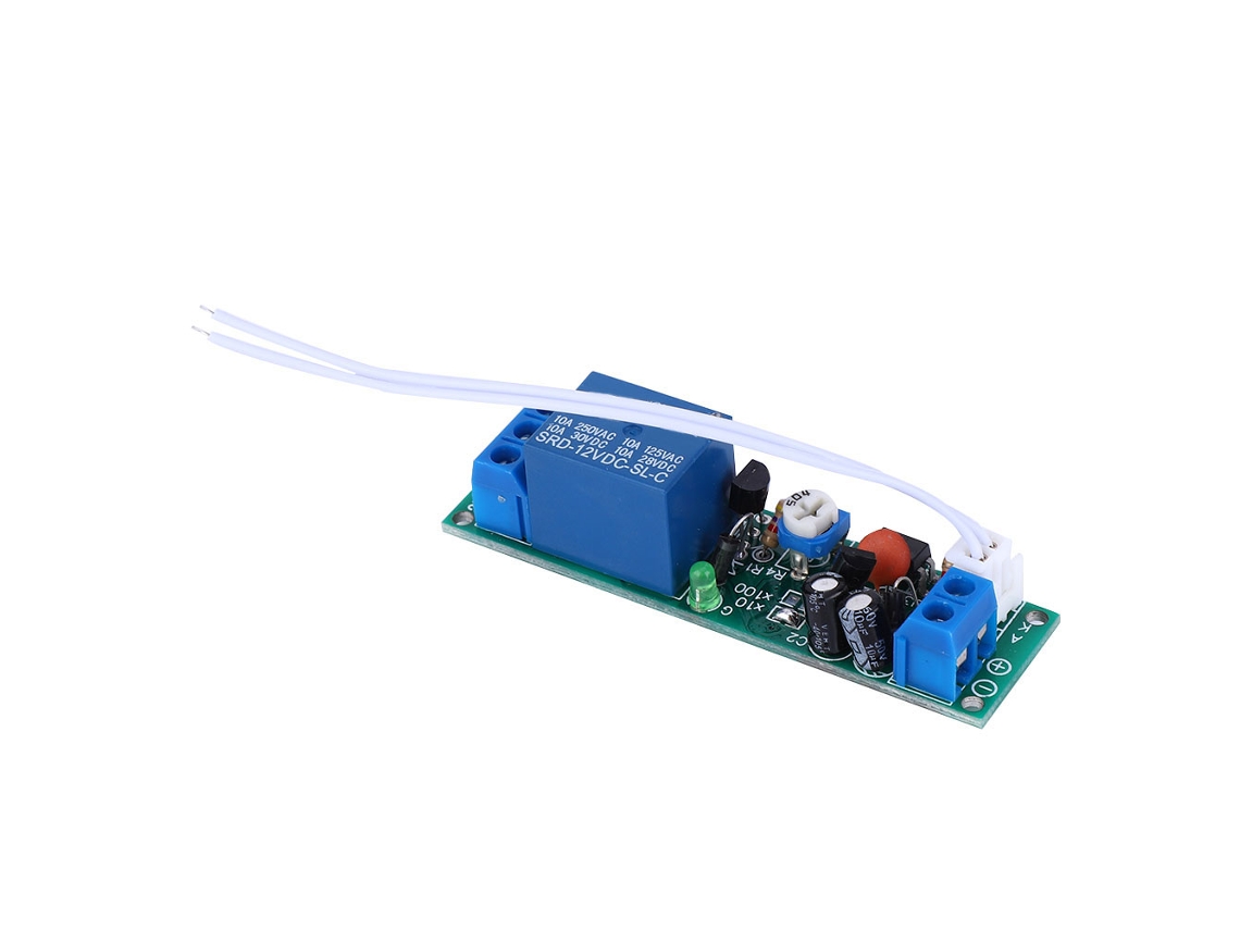 Módulo De Relé Temporizador De Retardo Ajustable De 0,2 S A 100 S, 12 V, Jk11c Con Aislamiento Óptico.