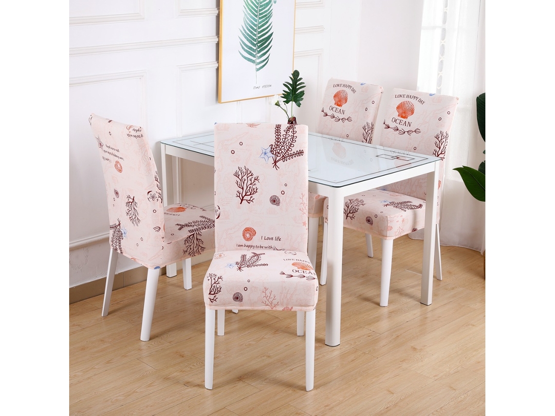 1 paquete de funda protectora extraíble para silla de comedor para el hogar, color restaurante 36-Tamanho universal LUUCOZK