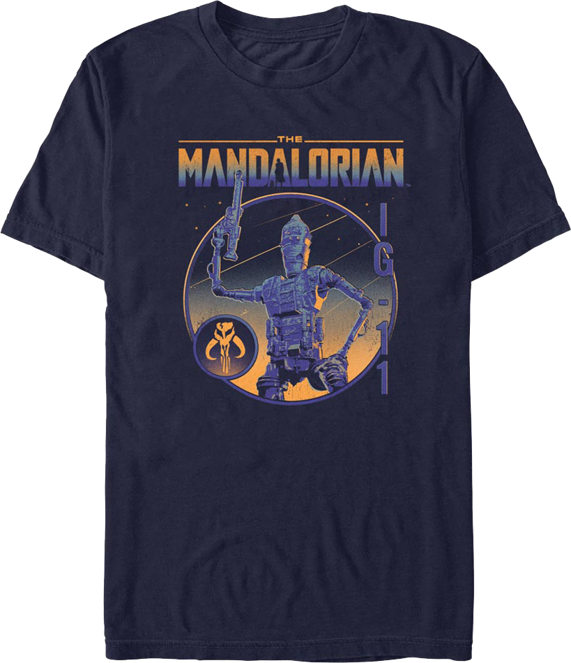 Camiseta Unisexo DEEPSTONE Vintage IG-11 The Mandalorian Star Wars Armada (M)