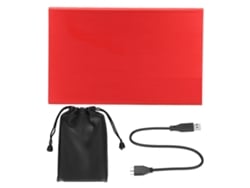 Disco Rígido Móvel Portátil 2,5 Polegadas Usb 3.0, Hdd Externo Bu King Yd0012 Vermelho.