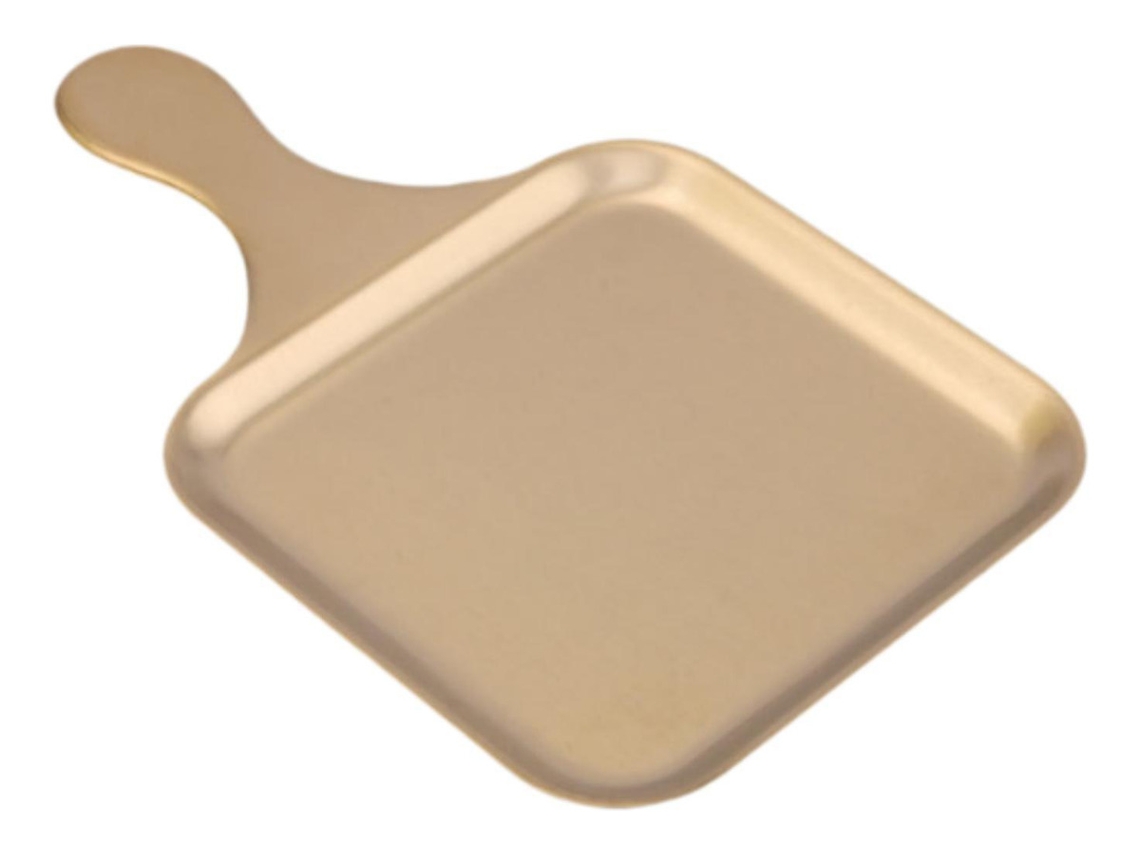 Bandeja de postre, plato para servir con asa, 30 cm x 18 cm x 1 cm slowmoose