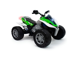 Quad INJUSA Rage 24V Verde con Luces + Rueda EVA (Edad Mínima: 6 Años - 75,4 x 73,6 x 119,5 cm)