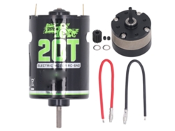 Motor De Escobillas 540 Con Caja De Engranajes 1/3 Para Accesorio De Control Remoto De Coche Rc Crawler 20t