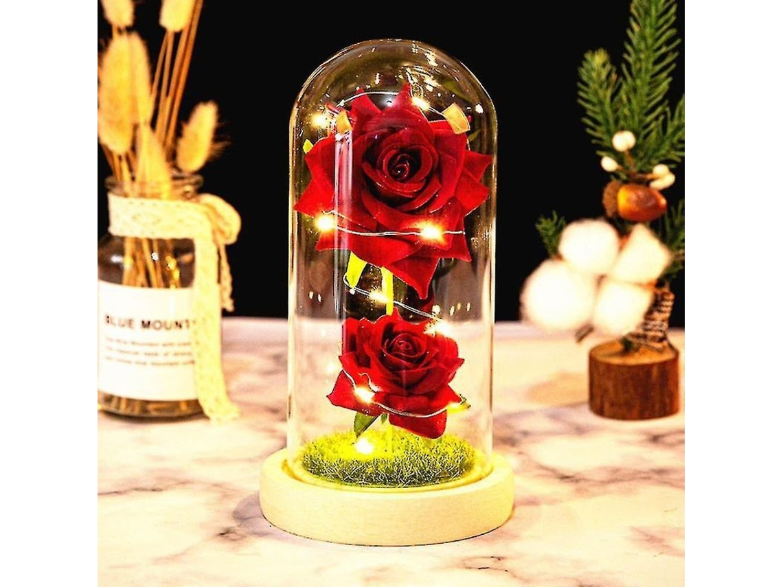 Fasst-rosa Galáctica Inspirada En La Bella Y La Bestia Flor Artificial Para Decoración Hogar Boda San Valentín Regalo Día De La Madre